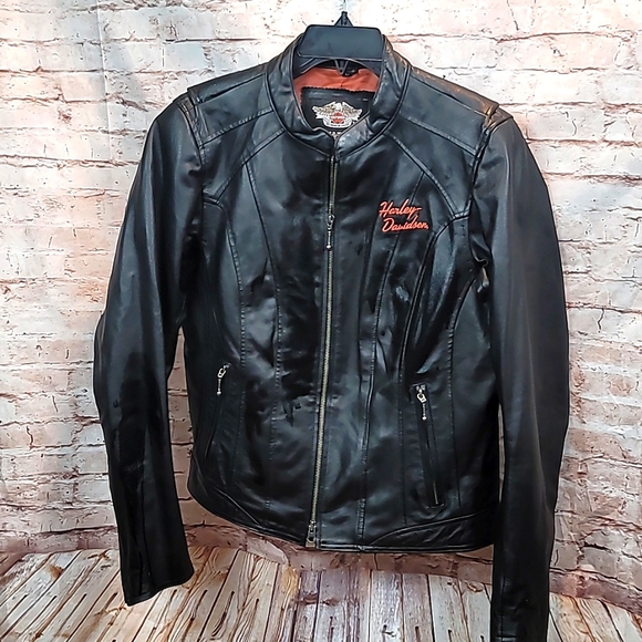 Harley-Davidson Jackets & Blazers - Harley davidson leather riding motorcycle jacket women's large